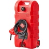image:imageVEVOR Fuel Caddy 15 Gallon Fuel Tank Container with Gravity amp Hand Pump Modes Portable Fuel Tank with Wheels 10 ft Delivery Hose amp Manual Pump Gas Caddy for Motorboats ATVs Gasoline amp Diesel15 Gallon