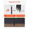 image:imageVEVOR Galvanized Steel Landscape Edging 6Pack 40 x 10 Inch Metal Edging for Landscaping with 8 Mounting Clips Heavy Duty Metal Garden Edge Border for Flower Bed Yard Pathway Black40 L x 10 H 6 Pack