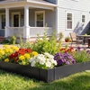 image:imageVEVOR Galvanized Steel Landscape Edging 6Pack 40 x 10 Inch Metal Edging for Landscaping with 8 Mounting Clips Heavy Duty Metal Garden Edge Border for Flower Bed Yard Pathway Black40 L x 10 H 6 Pack