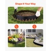 image:imageVEVOR Galvanized Steel Landscape Edging 6Pack 40 x 10 Inch Metal Edging for Landscaping with 8 Mounting Clips Heavy Duty Metal Garden Edge Border for Flower Bed Yard Pathway Black40 L x 6 H 6 Pack