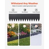 image:imageVEVOR Galvanized Steel Landscape Edging 6Pack 40 x 10 Inch Metal Edging for Landscaping with 8 Mounting Clips Heavy Duty Metal Garden Edge Border for Flower Bed Yard Pathway Black40 L x 10 H 6 Pack