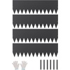 image:imageVEVOR Galvanized Steel Landscape Edging 6Pack 40 x 10 Inch Metal Edging for Landscaping with 8 Mounting Clips Heavy Duty Metal Garden Edge Border for Flower Bed Yard Pathway Black40 L x 12 H 4 Pack