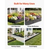 image:imageVEVOR Galvanized Steel Landscape Edging 6Pack 40 x 10 Inch Metal Edging for Landscaping with 8 Mounting Clips Heavy Duty Metal Garden Edge Border for Flower Bed Yard Pathway Black40 L x 10 H 6 Pack