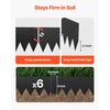 image:imageVEVOR Galvanized Steel Landscape Edging 6Pack 40 x 10 Inch Metal Edging for Landscaping with 8 Mounting Clips Heavy Duty Metal Garden Edge Border for Flower Bed Yard Pathway Black40 L x 8 H 6 Pack