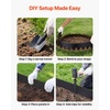 image:imageVEVOR Galvanized Steel Landscape Edging 6Pack 40 x 10 Inch Metal Edging for Landscaping with 8 Mounting Clips Heavy Duty Metal Garden Edge Border for Flower Bed Yard Pathway Black40 L x 8 H 6 Pack