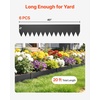 image:imageVEVOR Galvanized Steel Landscape Edging 6Pack 40 x 10 Inch Metal Edging for Landscaping with 8 Mounting Clips Heavy Duty Metal Garden Edge Border for Flower Bed Yard Pathway Black40 L x 8 H 6 Pack