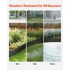 image:imageVEVOR Galvanized Steel Landscape Edging 6Pack 40 x 10 Inch Metal Edging for Landscaping with 8 Mounting Clips Heavy Duty Metal Garden Edge Border for Flower Bed Yard Pathway Black40 L x 8 H 6 Pack