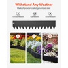 image:imageVEVOR Galvanized Steel Landscape Edging 6Pack 40 x 10 Inch Metal Edging for Landscaping with 8 Mounting Clips Heavy Duty Metal Garden Edge Border for Flower Bed Yard Pathway Black40 L x 8 H 6 Pack