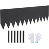 image:imageVEVOR Galvanized Steel Landscape Edging 6Pack 40 x 10 Inch Metal Edging for Landscaping with 8 Mounting Clips Heavy Duty Metal Garden Edge Border for Flower Bed Yard Pathway Black40 L x 12 H 4 Pack