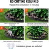 image:imageVEVOR Galvanized Steel Landscape Edging 6Pack 40 x 10 Inch Metal Edging for Landscaping with 8 Mounting Clips Heavy Duty Metal Garden Edge Border for Flower Bed Yard Pathway Black40 L x 12 H 4 Pack