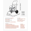 image:imageVEVOR Hose Reel Cart 200300ft HighPressure Garden Hose Cart Hoses Reel Carts with Two Wheels Handle amp HeavyDuty Mesh Storage Basket DualPurpose Portable Hoses Reels for Garden Car Pet