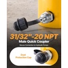 image:imageVEVOR Hydraulic Cylinder Jack 30Ton Solid Ram Hydraulic Cylinder 4Inch Stroke Single Acting Hydraulic Cylinder wQuick Connector Portable Hydraulic Solid Jack Industrial Lifting Jack Ram20T 4Inch