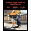 image:imageVEVOR Jumping Jack Compactor 65 HP Vibratory Rammer FuelPowered 196 cc Engine Tamper 3600 lbs Impact Force 26 Max Compaction Depth for Soil Gravel Footings Concrete Slabs and Foundations29 x 18