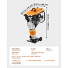image:imageVEVOR Jumping Jack Compactor 65 HP Vibratory Rammer FuelPowered 196 cc Engine Tamper 3600 lbs Impact Force 26 Max Compaction Depth for Soil Gravel Footings Concrete Slabs and Foundations29 x 18
