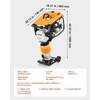 image:imageVEVOR Jumping Jack Compactor 65 HP Vibratory Rammer FuelPowered 196 cc Engine Tamper 3600 lbs Impact Force 26 Max Compaction Depth for Soil Gravel Footings Concrete Slabs and Foundations29 x 18