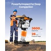 image:imageVEVOR Jumping Jack Compactor 65 HP Vibratory Rammer FuelPowered 196 cc Engine Tamper 3600 lbs Impact Force 26 Max Compaction Depth for Soil Gravel Footings Concrete Slabs and Foundations29 x 18