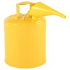 image:imageVEVOR Mental Container 5 Gallon Type I Yellow Metal Container for Liquid Material with Stainless Steel Flame Arrester SelfClosing Lid amp PE Funnel Carbon Steel Flammable Saving with Handle
