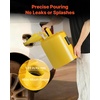 image:imageVEVOR Mental Container 5 Gallon Type I Yellow Metal Container for Liquid Material with Stainless Steel Flame Arrester SelfClosing Lid amp PE Funnel Carbon Steel Flammable Saving with Handle