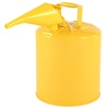 image:imageVEVOR Mental Container 5 Gallon Type I Yellow Metal Container for Liquid Material with Stainless Steel Flame Arrester SelfClosing Lid amp PE Funnel Carbon Steel Flammable Saving with Handle