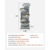 image:imageVEVOR Outdoor Water Fountain 3563 in Height Fountain and Waterfall 4Tier Floor Standing Cascading Fountains with LED Light and Pump Block Stack Style for Outdoor Indoor Garden Patio amp Backyard315 Inch