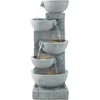 image:imageVEVOR Outdoor Water Fountain 3563 in Height Fountain and Waterfall 4Tier Floor Standing Cascading Fountains with LED Light and Pump Block Stack Style for Outdoor Indoor Garden Patio amp Backyard315 Inch
