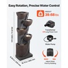 image:imageVEVOR Outdoor Water Fountain 3563 in Height Fountain and Waterfall 4Tier Floor Standing Cascading Fountains with LED Light and Pump Block Stack Style for Outdoor Indoor Garden Patio amp Backyard4961 Inch