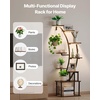 image:imageVEVOR Plant Stand Indoor with Grow Lights 63 in Tall 9Tier Lighted Plant Shelf Metal Corner Plants Holder 3 Timer amp 10 Brightness CurveShaped Flower Display Rack for Living Room Balcony Decor