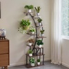 image:imageVEVOR Plant Stand Indoor with Grow Lights 63 in Tall 9Tier Lighted Plant Shelf Metal Corner Plants Holder 3 Timer amp 10 Brightness CurveShaped Flower Display Rack for Living Room Balcony Decor