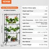 image:imageVEVOR Plant Stand with Grow Light 4Tier Plant Shelfwith 45W Full Spectrum LED 3 Mode Plant Light with Timer and Wheel for Seed Starting Metal Plant Rack for Indoor Plants4 Tiers  3 Light Modes with Timer