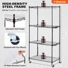 image:imageVEVOR Plant Stand with Grow Light 4Tier Plant Shelfwith 45W Full Spectrum LED 3 Mode Plant Light with Timer and Wheel for Seed Starting Metal Plant Rack for Indoor Plants4 Tiers  3 Light Modes with Timer