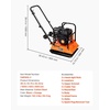 image:imageVEVOR Plate Compactor 28 HP 785CC Gas Engine 5250 VPM 1920 lbs Force Vibratory Compaction Tamper with 187 x 118 inch Plate for Walkways Patios Asphalts Paver Landscaping EPA Compliant  1920 lbs Force Vibratory Compaction Tamper 187 x 118 in Plate Walkway Patio Asphalt Paver Landscaping EPA Compliant394 x 1575 x 3543 in  1000 x 400 x 900 mm