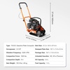 image:imageVEVOR Plate Compactor 28 HP 785CC Gas Engine 5250 VPM 1920 lbs Force Vibratory Compaction Tamper with 187 x 118 inch Plate for Walkways Patios Asphalts Paver Landscaping EPA Compliant  1920 lbs Force Vibratory Compaction Tamper 187 x 118 in Plate Walkway Patio Asphalt Paver Landscaping EPA Compliant212 x 145 x 374 in