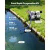 image:imageVEVOR Pond Aerators 67CFM Aeration System for Lakes up to 3 Acres 1 HP Air Compressor 4 Diffusers amp Four 100 Weighted Tubing Outdoor Pond Aeration Pump for Deep Water Oxygen Circulation52CFM1 diffuser