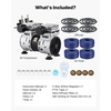 image:imageVEVOR Pond Aerators 67CFM Aeration System for Lakes up to 3 Acres 1 HP Air Compressor 4 Diffusers amp Four 100 Weighted Tubing Outdoor Pond Aeration Pump for Deep Water Oxygen Circulation67CFM4 Nano diffusers