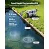 image:imageVEVOR Pond Aerators 67CFM Aeration System for Lakes up to 3 Acres 1 HP Air Compressor 4 Diffusers amp Four 100 Weighted Tubing Outdoor Pond Aeration Pump for Deep Water Oxygen Circulation52CFM2 Nano diffusers