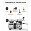image:imageVEVOR Pond Aerators 67CFM Aeration System for Lakes up to 3 Acres 1 HP Air Compressor 4 Diffusers amp Four 100 Weighted Tubing Outdoor Pond Aeration Pump for Deep Water Oxygen CirculationNo diffuser