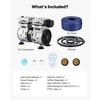 image:imageVEVOR Pond Aerators 67CFM Aeration System for Lakes up to 3 Acres 1 HP Air Compressor 4 Diffusers amp Four 100 Weighted Tubing Outdoor Pond Aeration Pump for Deep Water Oxygen Circulation52CFM1 Nano diffuser