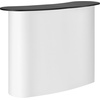 image:imageVEVOR Portable Tradeshow Podium Table 5118 x 1831 x 374 Display Exhibition Counter Stand Booth Fair with Wall Foldable Promotion Retail Bar Table Pop Up Podium with Storage Rack Carrying Bag51 Length