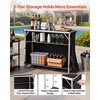 image:imageVEVOR Portable Tradeshow Podium Table 5118 x 1831 x 374 Display Exhibition Counter Stand Booth Fair with Wall Foldable Promotion Retail Bar Table Pop Up Podium with Storage Rack Carrying Bag435 x 154 x 398 inches
