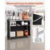image:imageVEVOR Portable Tradeshow Podium Table 5118 x 1831 x 374 Display Exhibition Counter Stand Booth Fair with Wall Foldable Promotion Retail Bar Table Pop Up Podium with Storage Rack Carrying Bag435 x 154 x 398 inches