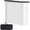image:imageVEVOR Portable Tradeshow Podium Table 5118 x 1831 x 374 Display Exhibition Counter Stand Booth Fair with Wall Foldable Promotion Retail Bar Table Pop Up Podium with Storage Rack Carrying Bag51 Length