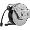 image:imageVEVOR Pressure Washer Hose Reel 60 ft x 14 inch Retractable Power HeavyDuty Steel Washer Hose Reel 4000PSI Max AutoRewinding Flexible WallFloor Mounted for Car WashingGardenFloor Cleaning65 ft x 14 inch  3200PSI