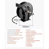 image:imageVEVOR Pressure Washer Hose Reel 60 ft x 14 inch Retractable Power HeavyDuty Steel Washer Hose Reel 4000PSI Max AutoRewinding Flexible WallFloor Mounted for Car WashingGardenFloor Cleaning50 ft x 38 inch  4000PSI