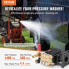 image:imageVEVOR Pressure Washer Pump 1 Shaft Horizontal Triplex Plunger 3600 PSI 37 GPM Replacement Power Washer Pumps Kit with Siphon Tube Hardware Compatible with Simpson MorFlex 40224 40225 402264400 PSI