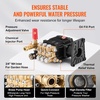 image:imageVEVOR Pressure Washer Pump 1 Shaft Horizontal Triplex Plunger 3600 PSI 37 GPM Replacement Power Washer Pumps Kit with Siphon Tube Hardware Compatible with Simpson MorFlex 40224 40225 402264300 PSI