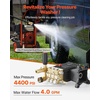 image:imageVEVOR Pressure Washer Pump 1 Shaft Horizontal Triplex Plunger 3600 PSI 37 GPM Replacement Power Washer Pumps Kit with Siphon Tube Hardware Compatible with Simpson MorFlex 40224 40225 402263600 PSI