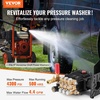 image:imageVEVOR Pressure Washer Pump 1 Shaft Horizontal Triplex Plunger 3600 PSI 37 GPM Replacement Power Washer Pumps Kit with Siphon Tube Hardware Compatible with Simpson MorFlex 40224 40225 402264300 PSI