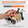 image:imageVEVOR Pressure Washer Pump 1 Shaft Horizontal Triplex Plunger 3600 PSI 37 GPM Replacement Power Washer Pumps Kit with Siphon Tube Hardware Compatible with Simpson MorFlex 40224 40225 402264200 PSI
