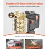 image:imageVEVOR Pressure Washer Pump 1 Shaft Horizontal Triplex Plunger 3600 PSI 37 GPM Replacement Power Washer Pumps Kit with Siphon Tube Hardware Compatible with Simpson MorFlex 40224 40225 402263600 PSI
