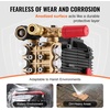 image:imageVEVOR Pressure Washer Pump 1 Shaft Horizontal Triplex Plunger 3600 PSI 37 GPM Replacement Power Washer Pumps Kit with Siphon Tube Hardware Compatible with Simpson MorFlex 40224 40225 402264300 PSI